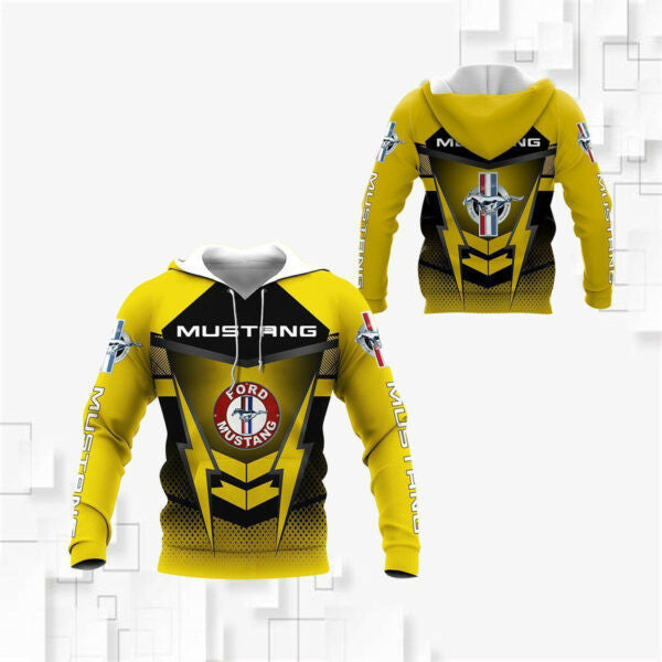 Ford Mustang Shirt Fan Gift 930, Stylist Unisex 3d Hoodie Zip Hoodie 245