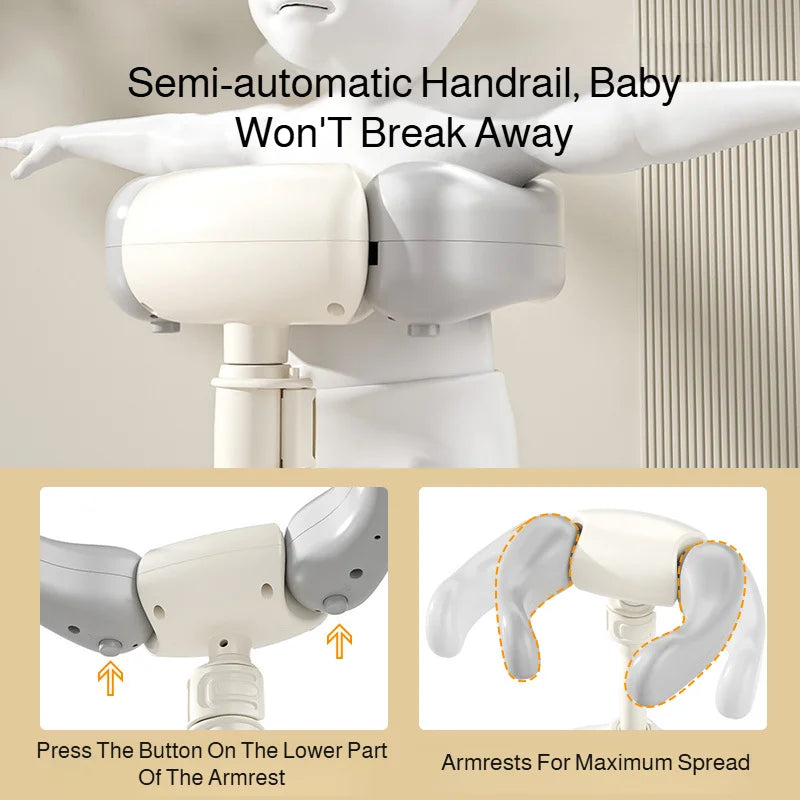 Baby Standing Shower Stand Adjustable Children's Bath Device Household Non-Slip Children's Bath Stand Baby Bath Stand Support