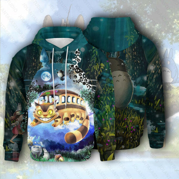 Totoro Hoodie, Totoro Gift Adult, Totoro Gift For Fan Ver5, Aop Hoodie 2619