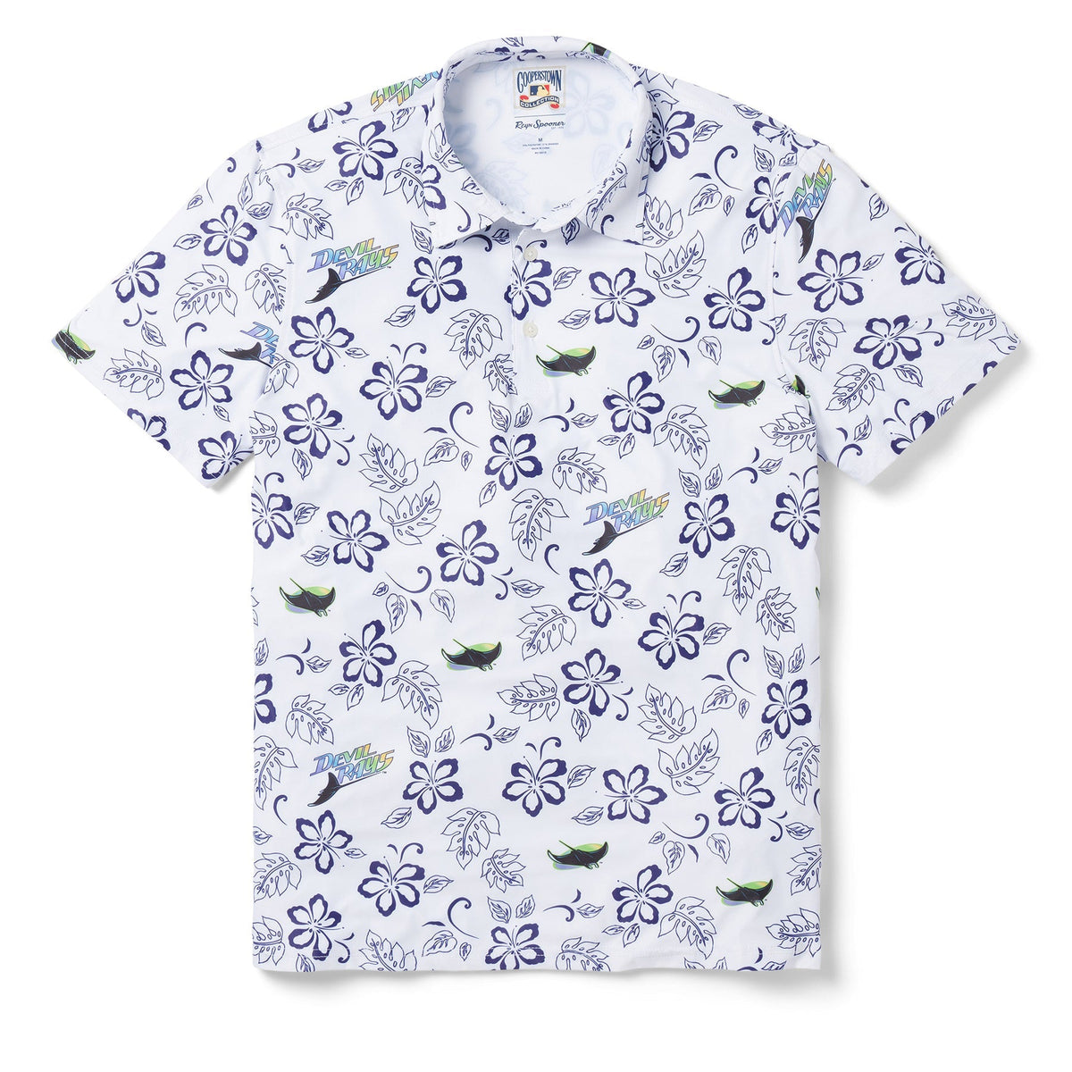 TAMPA BAY DEVIL RAYS COOPERSTOWN PERFORMANCE POLO